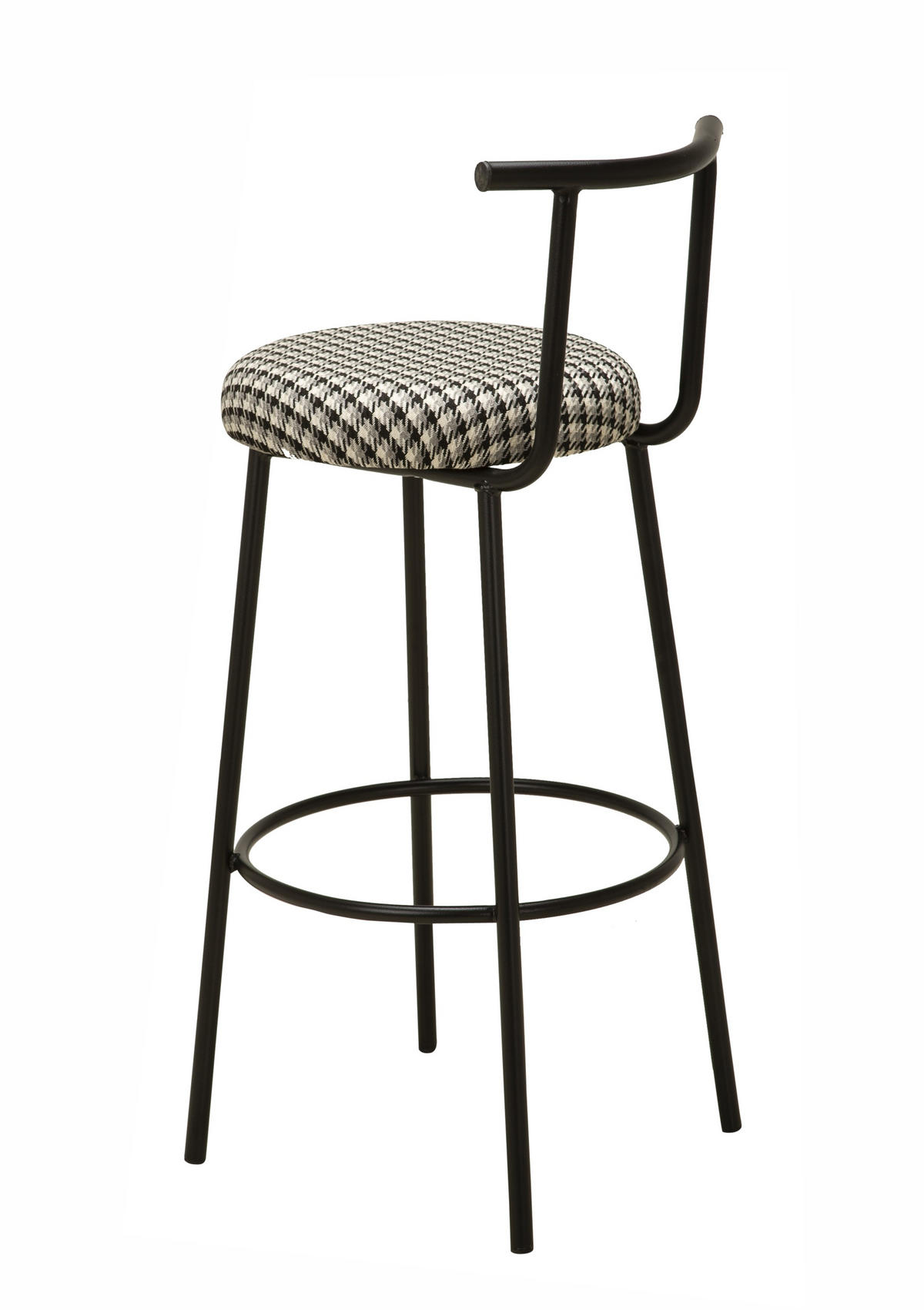 BARHOCKER SEOUL mit Metallbeinen - Schwarz, Textil/Metall (40/98/40cm) - Stuhlmann