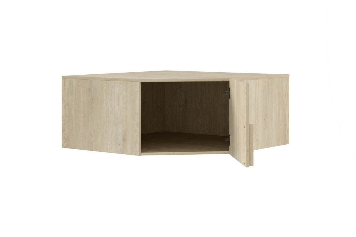 AUFSATZSCHRANK BRISSO BRN4 95/40/95 cm in Eiche Ceremona - Eichefarben, Holzwerkstoff (95/40/95cm) - Deine Möbel 24