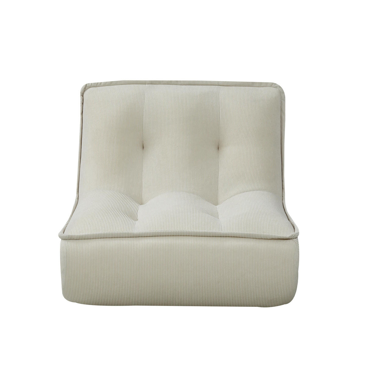 SESSEL, Ekru - Weiß, Textil (90/70/80cm) - Oviala