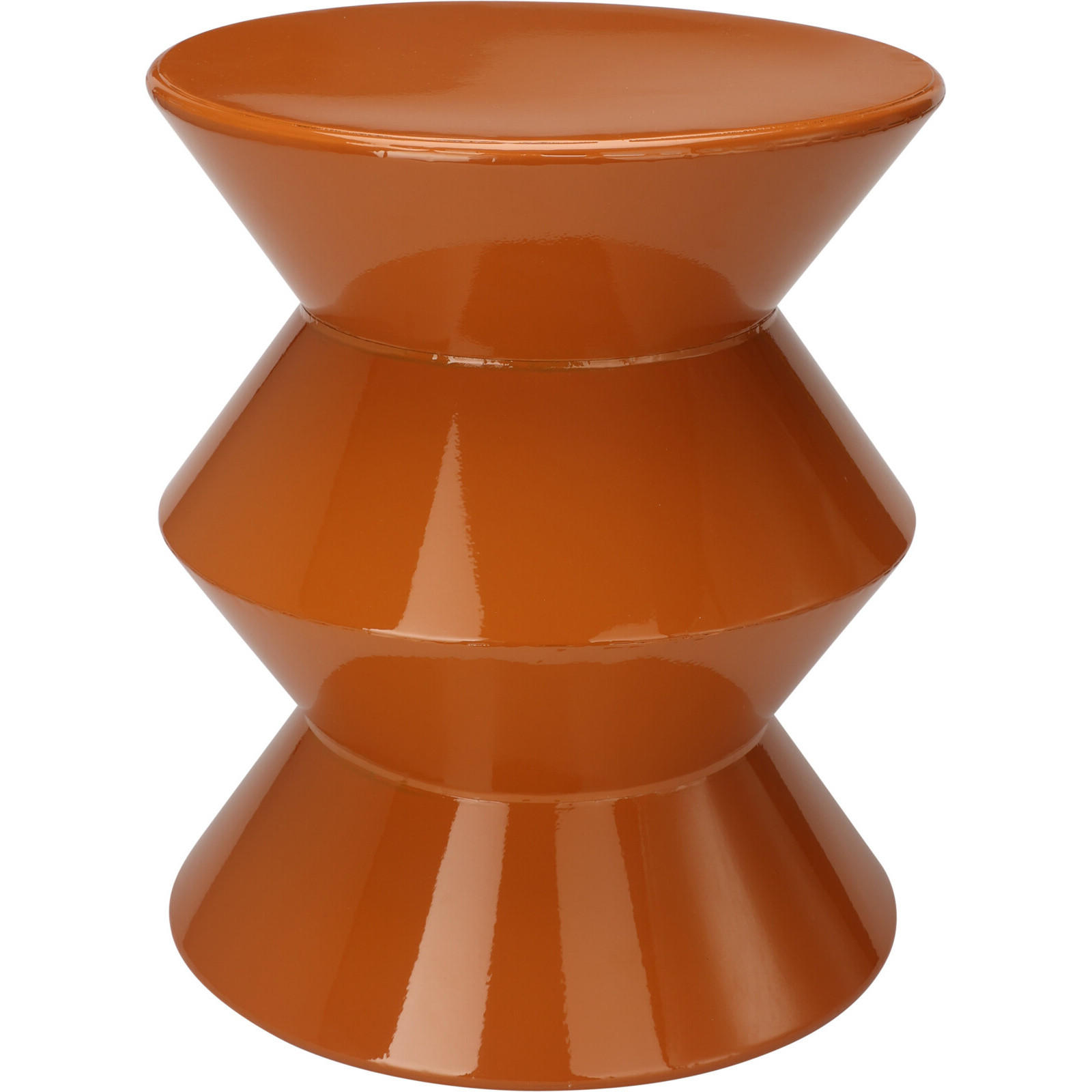 SÄULENTISCH metallisch Gisa Orange 31/31/36,5 cm - Orange, Metall (31/31/36.5cm) - Home Styling Collection