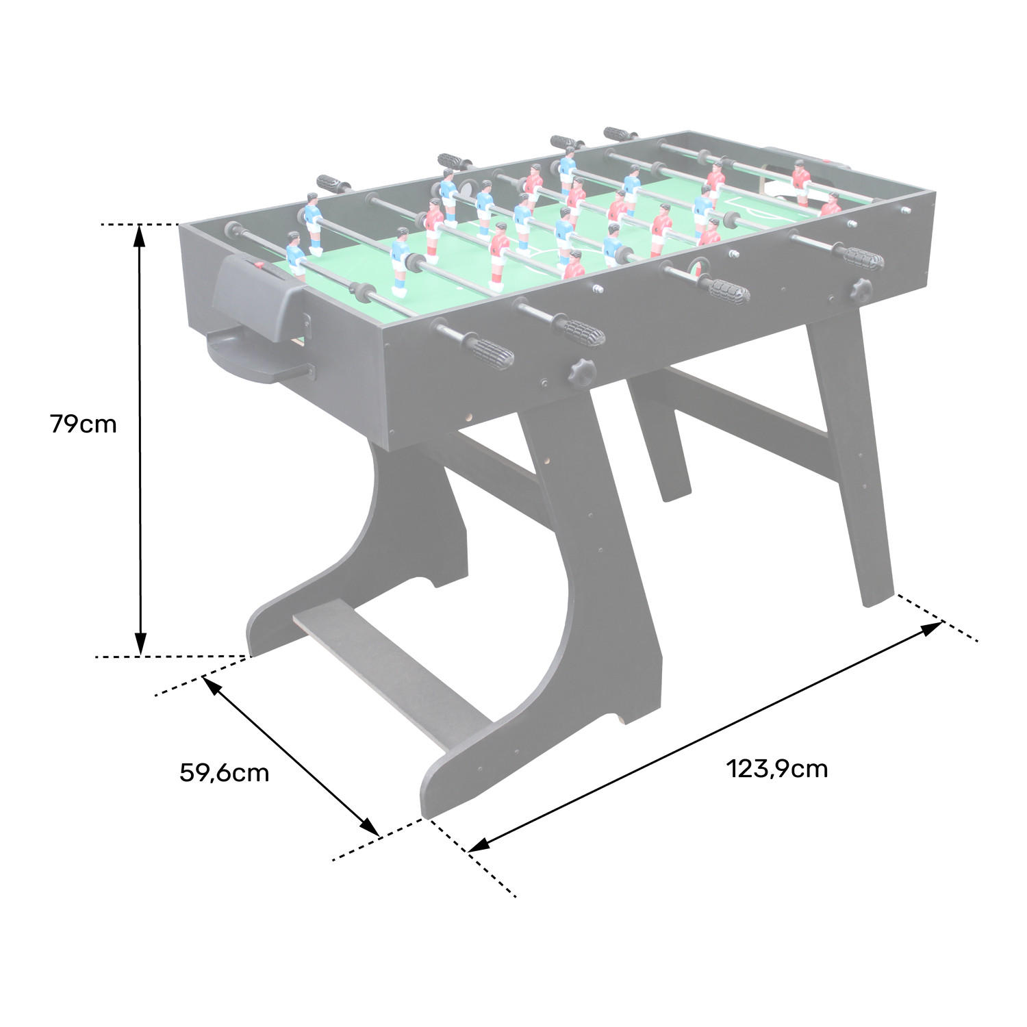 BABY-FUSSBALL - Schwarz, Holzwerkstoff (59.6/123.9cm) - Happy Garden