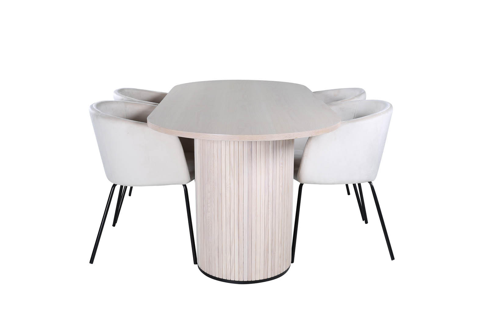 TISCHGRUPPE Eiche Dekor - Eiche Wotan, Holzwerkstoff (90/75/200cm) - ebuy24