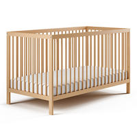 BABYBETT 70x140 cm in natur - Naturfarben, Holz (70/140cm) - Kids Collective