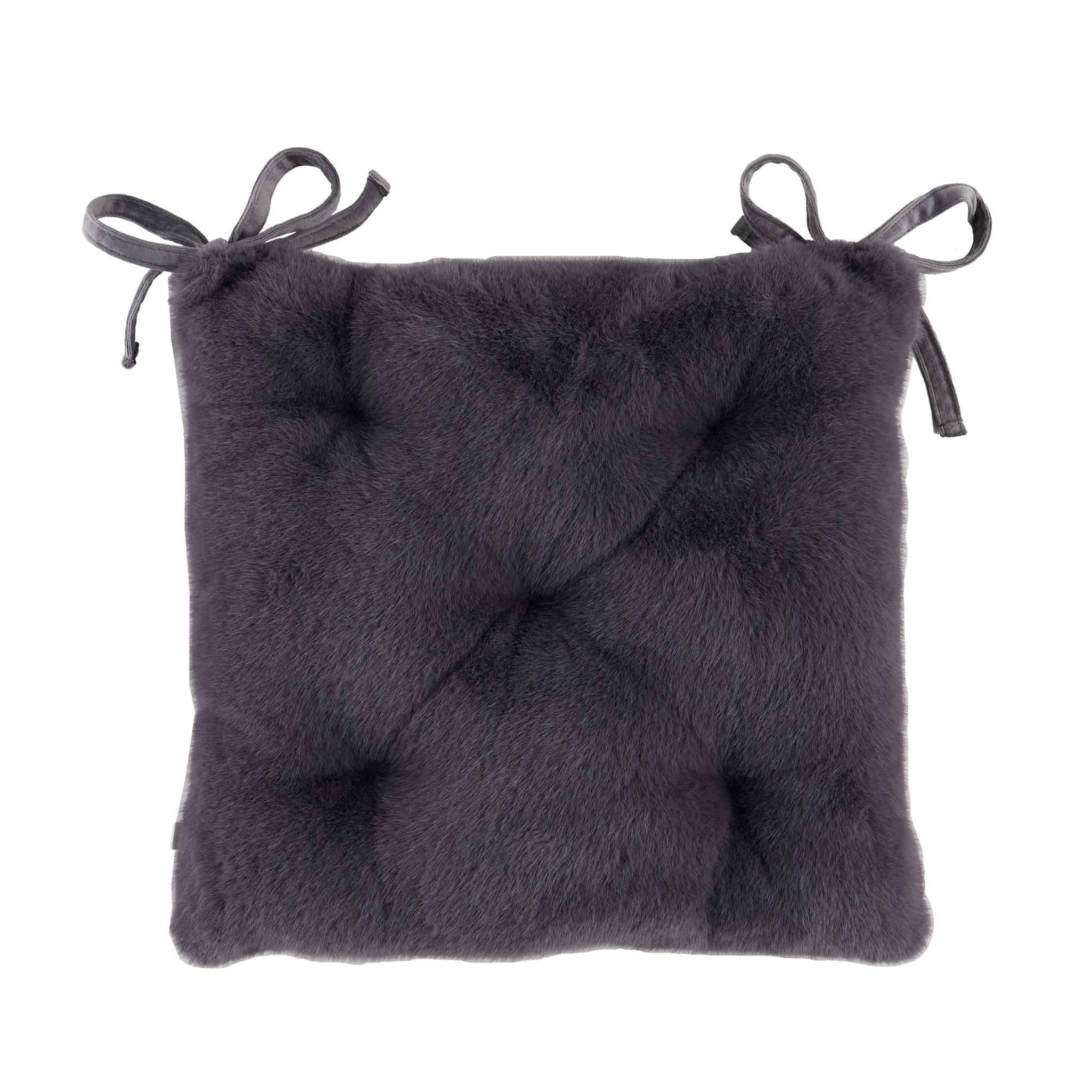 STUHLPOLSTER Molinio - Dunkelgrau, Textil (40/40/1cm) - home&you
