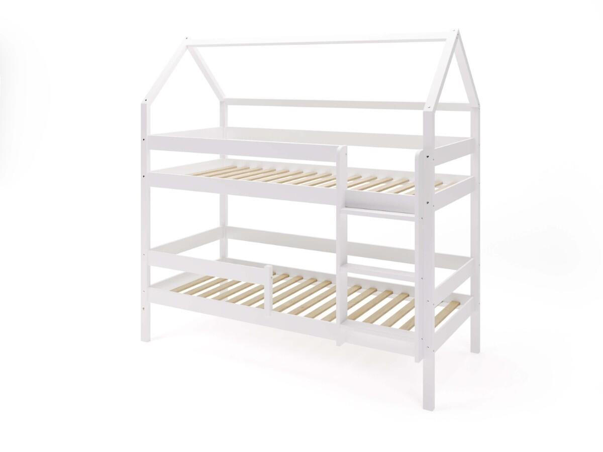 ETAGENBETT EDEN Weiß 97x211x134 cm - Weiß, Holz - FURNLUX