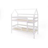 ETAGENBETT EDEN Weiß 97x211x134 cm - Weiß, Holz - FURNLUX