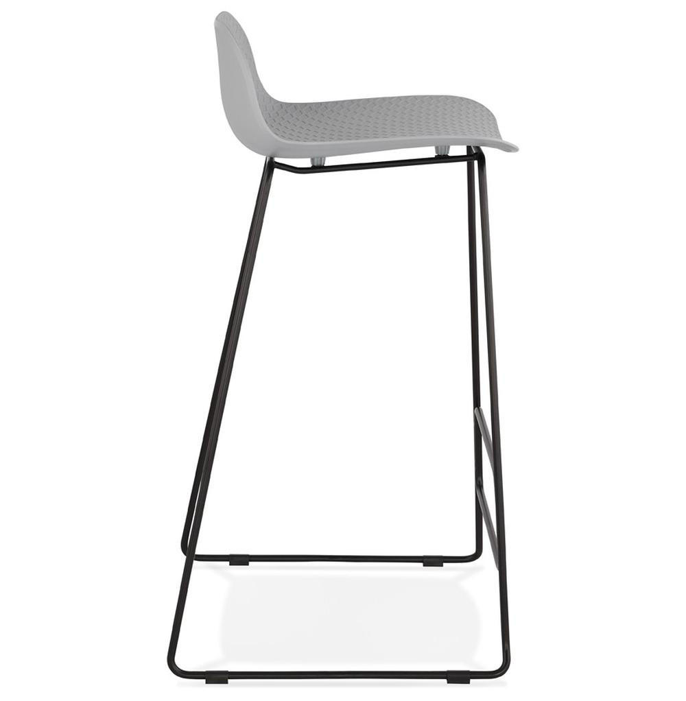 Thumbnail - Kadima Design Barhocker, Grau, Kunststoff, Kufe, 50x95x53 cm, Esszimmer, Barmöbel, Barhocker