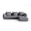 SOFA modular Bloom aus strukturiertem Stoff grau 2 Sitzplätze - Grau, Textil (216/332cm) - Micadoni