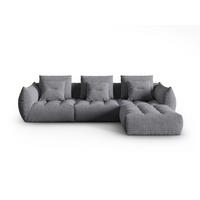 SOFA modular Bloom aus strukturiertem Stoff grau 2 Sitzplätze - Grau, Textil (216/332cm) - Micadoni