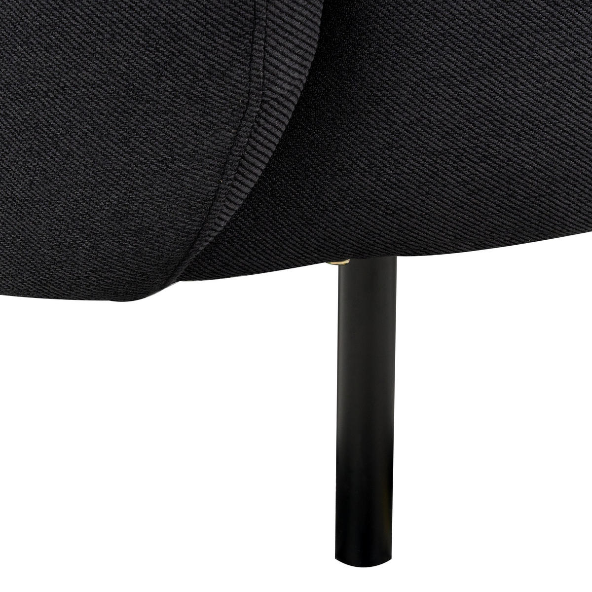 2-SITZER-SOFA Stoff schwarz Loen - Schwarz, Textil (155/79/70cm) - Beliani