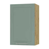KÜCHENHÄNGESCHRANK Kvantum W2/45 Mint Matt / Eiche Artisan Matt 45 / 32,5 / 72cm - Eiche Artisan/Mintgrün, Holz/Holzwerkstoff (45/72/32.5cm) - Feldmann-Wohnen