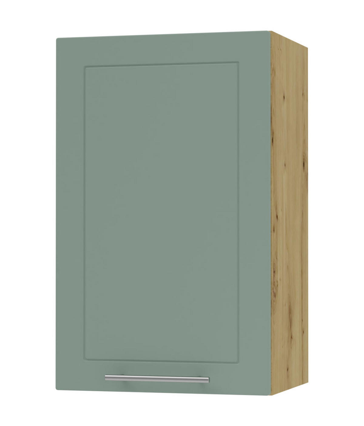 KÜCHENHÄNGESCHRANK Kvantum W2/45 Mint Matt / Eiche Artisan Matt 45 / 32,5 / 72cm - Eiche Artisan/Mintgrün, Holz/Holzwerkstoff (45/72/32.5cm) - Feldmann-Wohnen