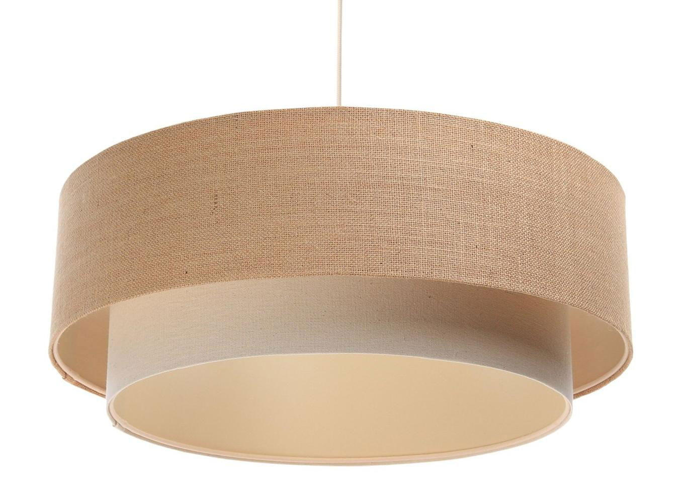 HÄNGELEUCHTE Beige 60/20 cm - Beige, Kunststoff (60/1.2/20cm) - ONZENO