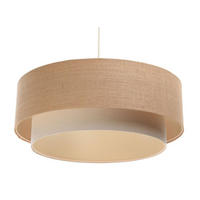 HÄNGELEUCHTE Beige 60/20 cm - Beige, Kunststoff (60/1.2/20cm) - ONZENO