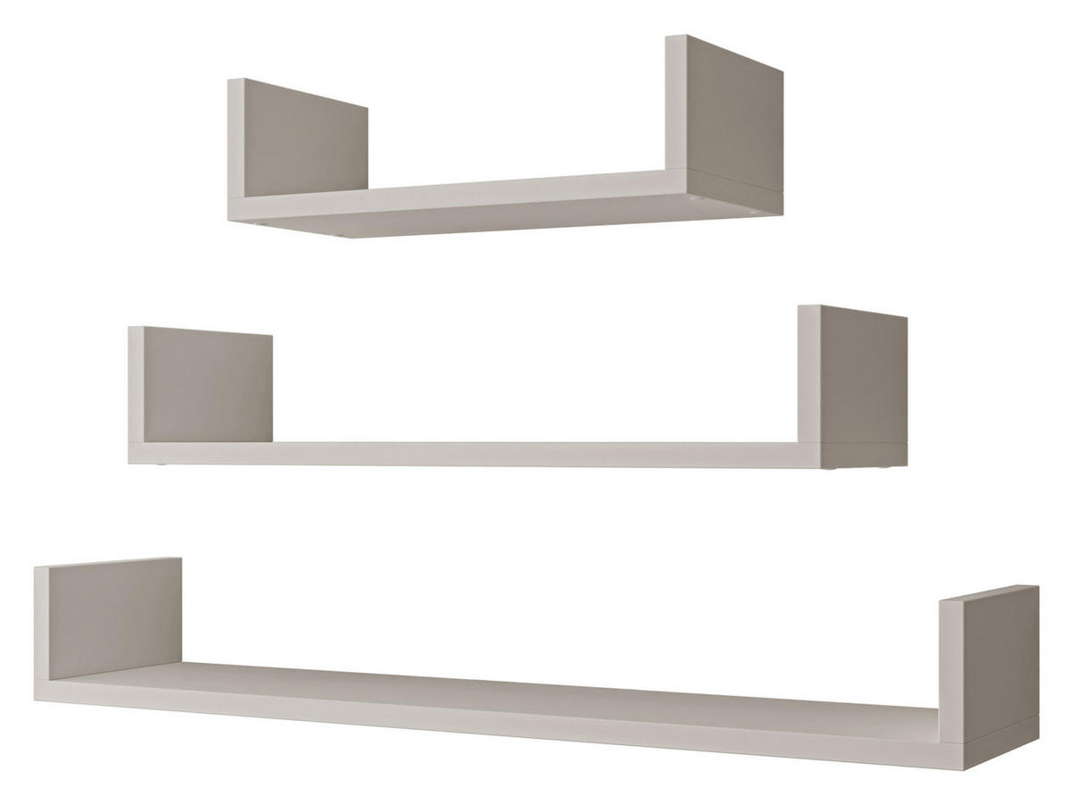 WANDREGAL Trio 004 - Kaschmir, Holzwerkstoff (80/11/18cm) - MIRJAN24