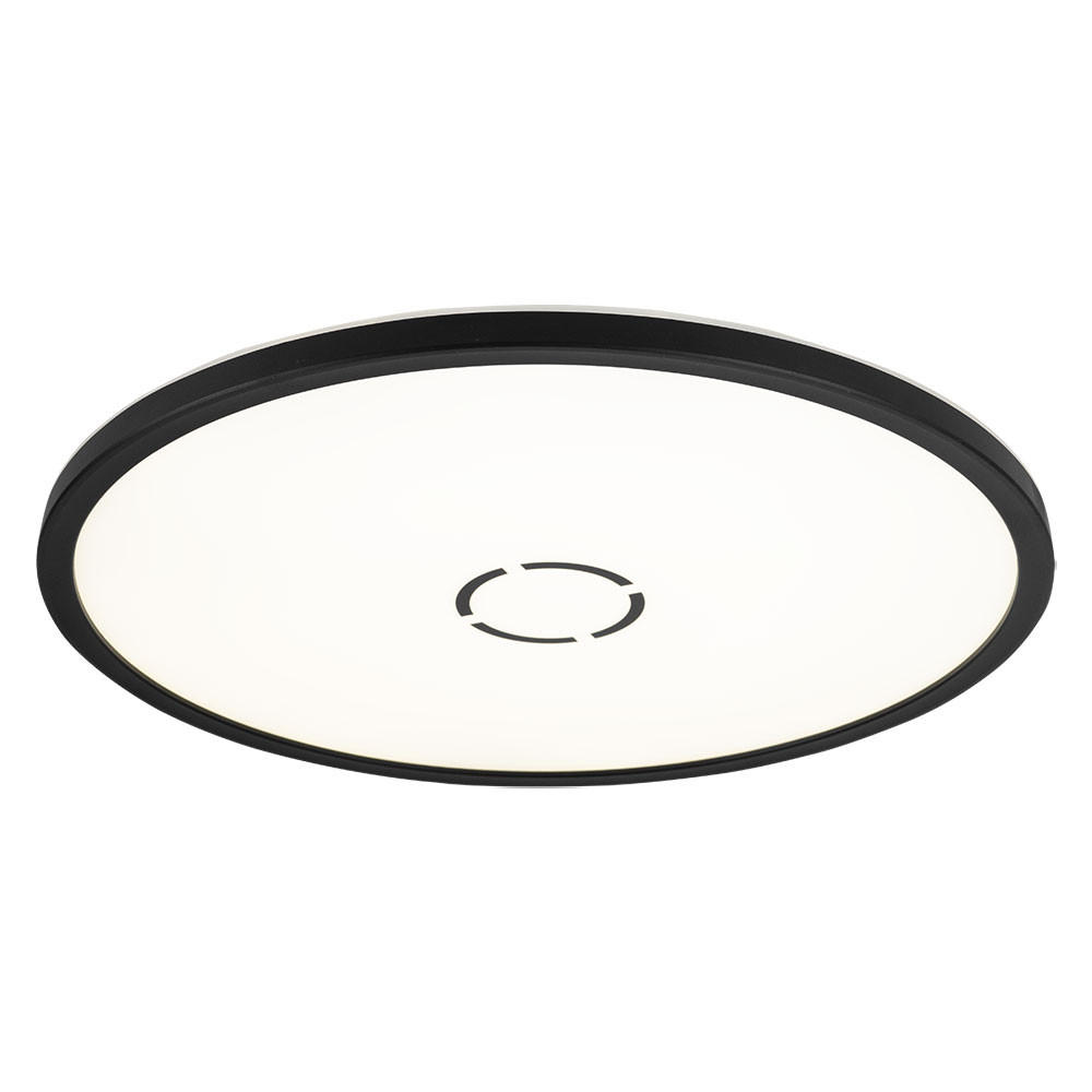 LED DECKENLEUCHTE Schwarz Backlight - Schwarz, Kunststoff (29.3/29.3/2.8cm) - Briloner