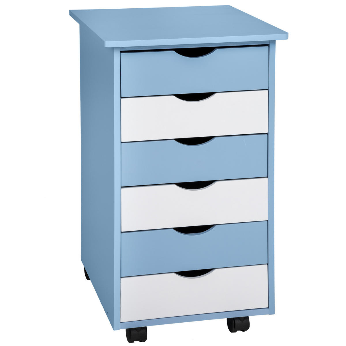 SCHREIBTISCH ,pflegeleicht,blau - Blau, Holz (55/94/109cm) - tectake