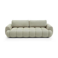 BETTSOFA SITO Braun Tkanina dzianinowa mit Schlaffunktion - Braun, Textil (110/81/263cm) - MASSENO