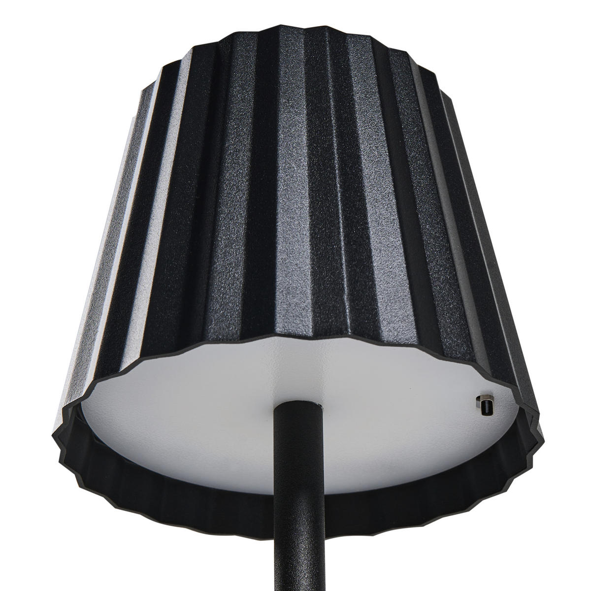 TISCHLAMPE Metall Schwarz Pombeiro - Schwarz, Metall (12/12/38cm) - Beliani