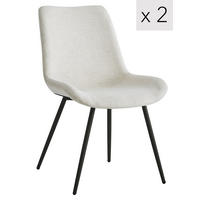 STUHL 2er-Set Stoff Beige - Beige, Textil (54/84/50cm) - Nordlys