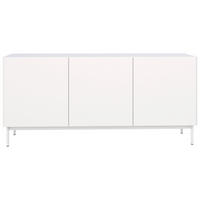 TV-STOLEK Olio vysoký 3-dveřový bílý 160 cm - bílá, kov/kompozitní dřevo (160/72/38.6cm) - Selsey