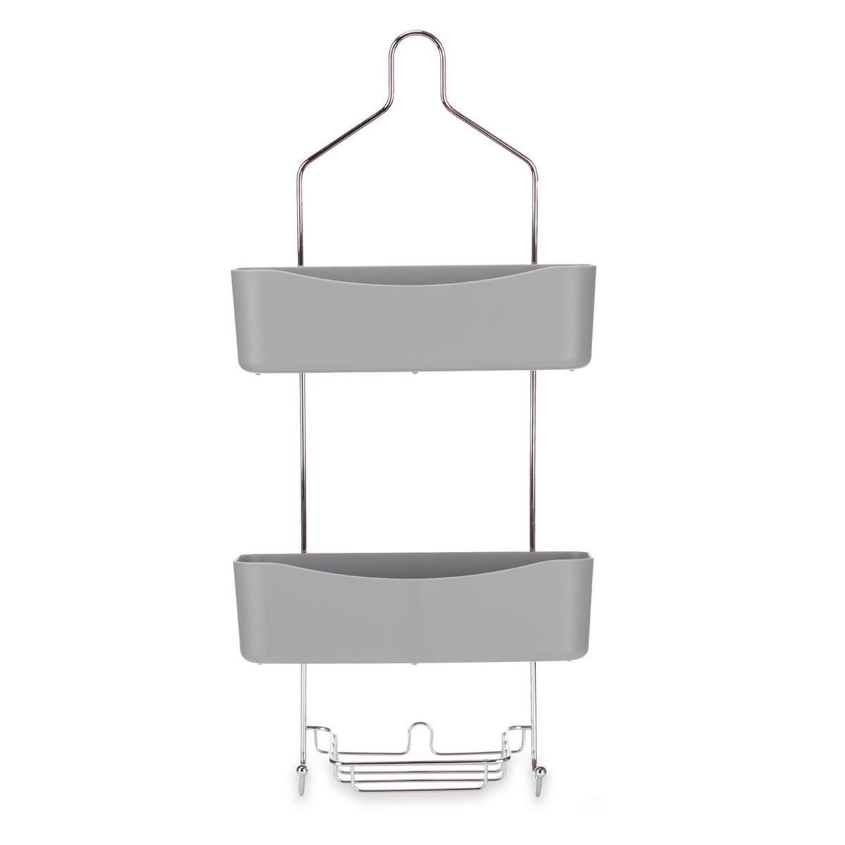 DUSCHREGAL ohne Bohren Benna 28/14/60 cm - Grau, Kunststoff (14/60/28cm) - Berilo