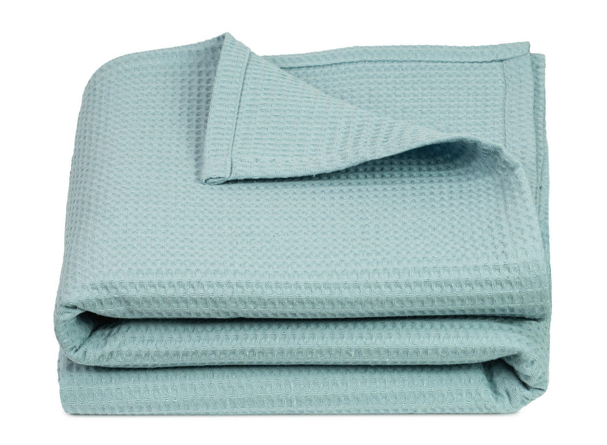 KUSCHELDECKE, 150x200 cm, 100% Baumwolle, Blau - Hellblau, Textil (150/200cm) - Zollner