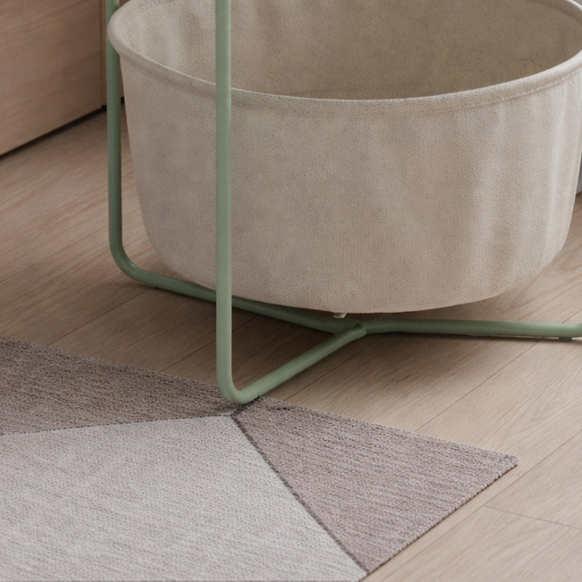 BEISTELLTISCH - Multicolor, Holzwerkstoff/Textil (45/45/50cm) - Relaxdays