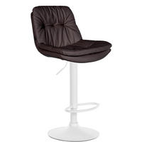 BARHOCKER Lederlook braun - Schwarz/Braun, Textil (46/92/54cm) - CLP