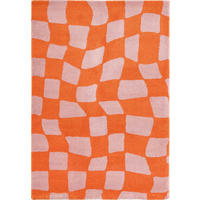 TEPPICH vintage karos orange Groovy 160x230 cm - Orange, Textil (160/230cm) - Nazar Rugs