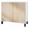 KOMMODE Skadu Eiche sägerau - Eiche San Remo, Holzwerkstoff (92.5/84.5/35cm) - Vladon