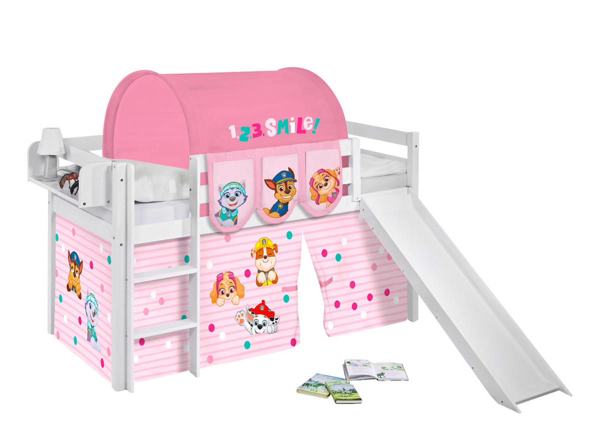 HÄNGETASCHEN Paw Patrol rosa für Hochbett, Spielbett und Etagenbett - Rosa, Textil - Lilokids