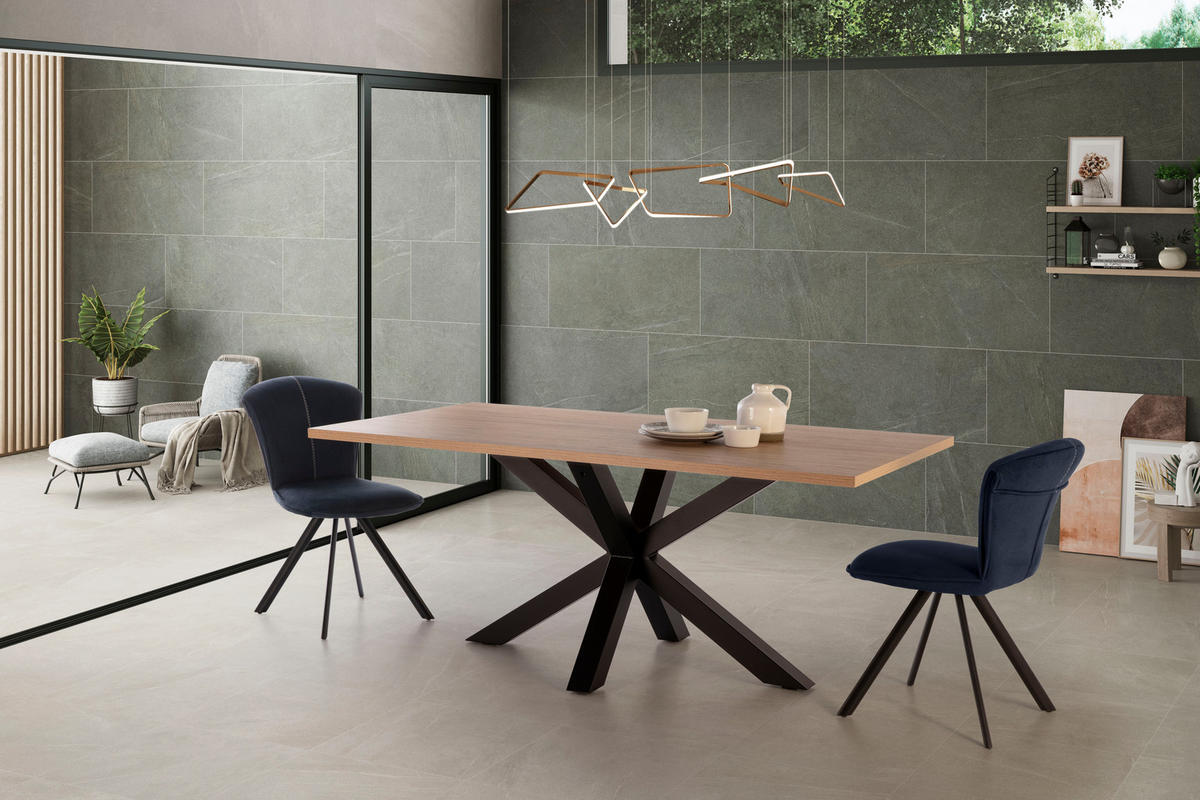 ESSTISCH Comba Braun 180/100/76 cm - Braun, Keramik (180/100/76cm)