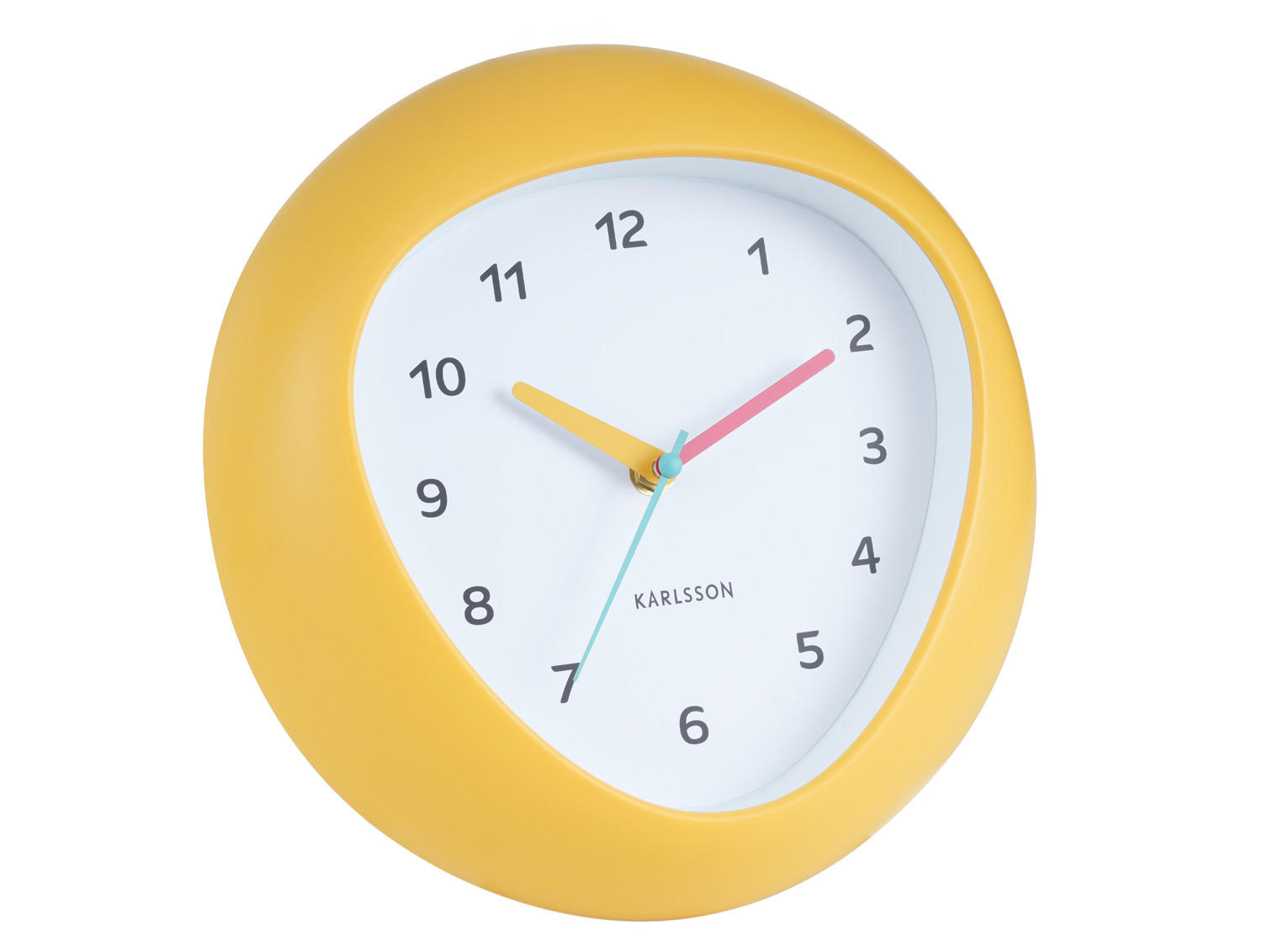 WANDUHR Funky Vibes Ø25,5 cm - Gelb, Kunststoff (25/4.4/25cm) - Karlsson