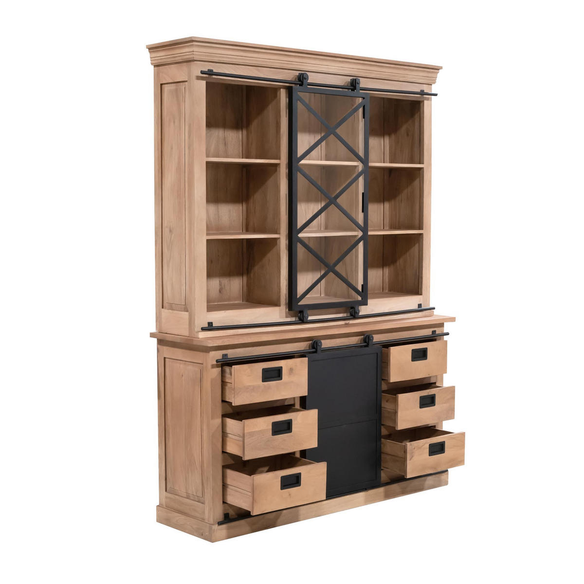 VITRINE Fresno Braun 45/160/220 cm - Braun, Holz (160/220/45cm) - Starfurn