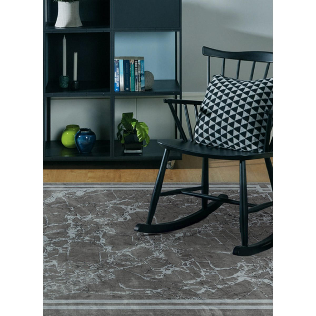 TEPPICH Moderner RAYA BORDER Grau 160 x 230 cm - Grau, Textil (160/230cm) - Novatrend