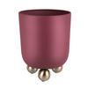 BLUMENTOPF Estilo Rot Ø23/28 cm - Rot, Metall (28cm) - Present Time