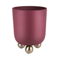 BLUMENTOPF Estilo Rot Ø23/28 cm - Rot, Metall (28cm) - Present Time