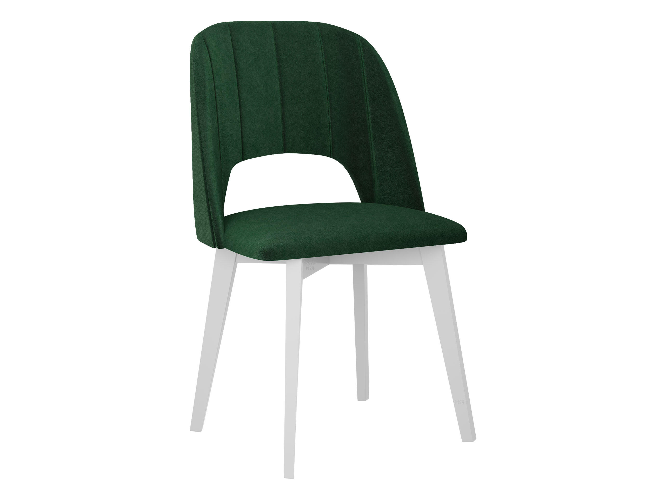 ESSZIMMERSTUHL Monti IV Pik Gerade - Weiß/Grün, Holz/Textil (48/83/54cm) - MIRJAN24