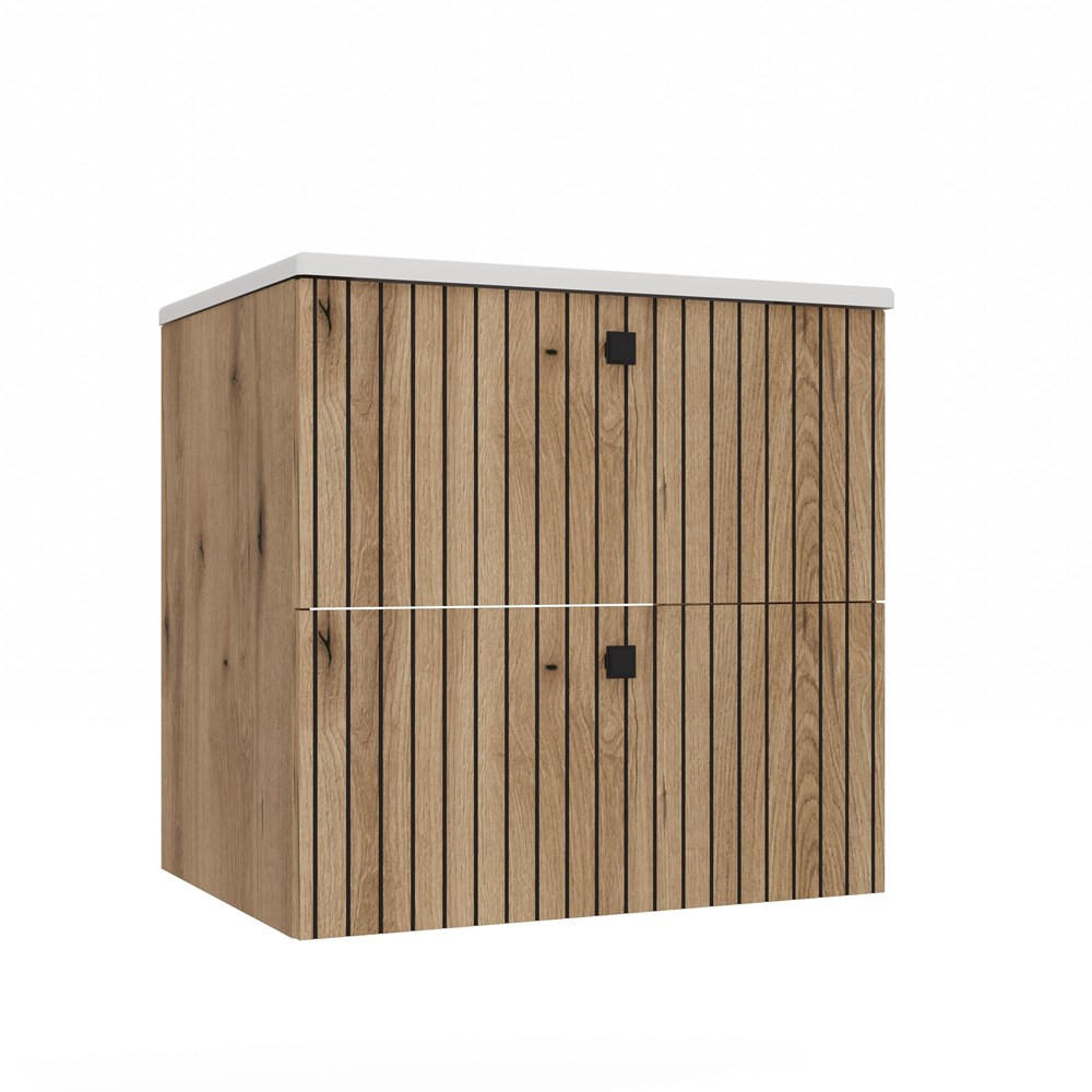 SKŘÍŇKA POD UMYVADLO dub 60/59/47 - barva dubu, kompozitní dřevo (60/59/47cm) - RAUMHIRSCH FURNITURE