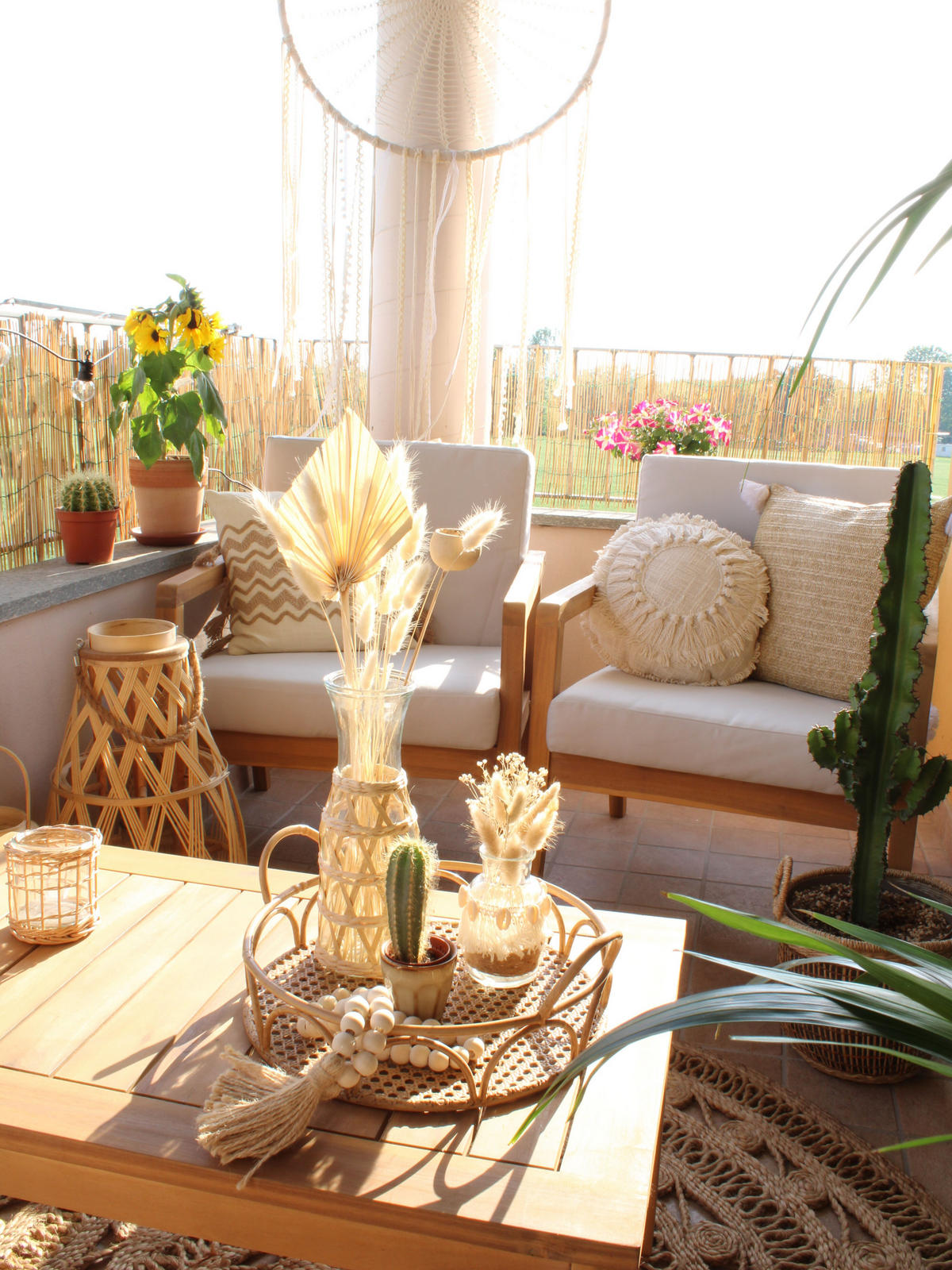 LOUNGE SEDACÍ SOUPRAVA SADA 4-místná Světle hnědá polstrování šedá Pallano - šedá/světle hnědá, dřevo - Beliani