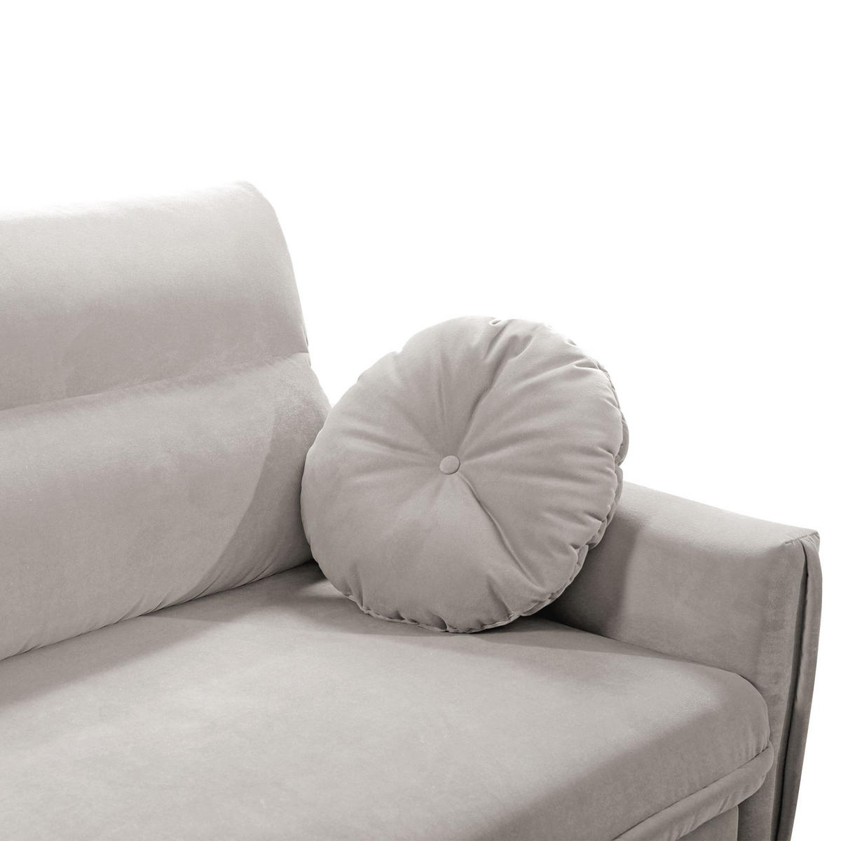 SOFA 3-SITZER Belweder 270 cm, Beige, Veloursstoff - Wengefarben/Beige, Holz/Textil (268/95/94cm) - Beautysofa