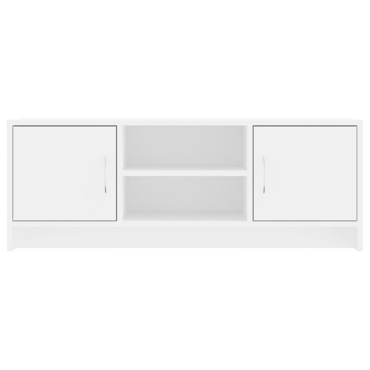 TV-SCHRANK Weiss 102/30/37,5 Cm Holzwerkstoff - Weiß, Holzwerkstoff (30/37.5/102cm) - vidaXL