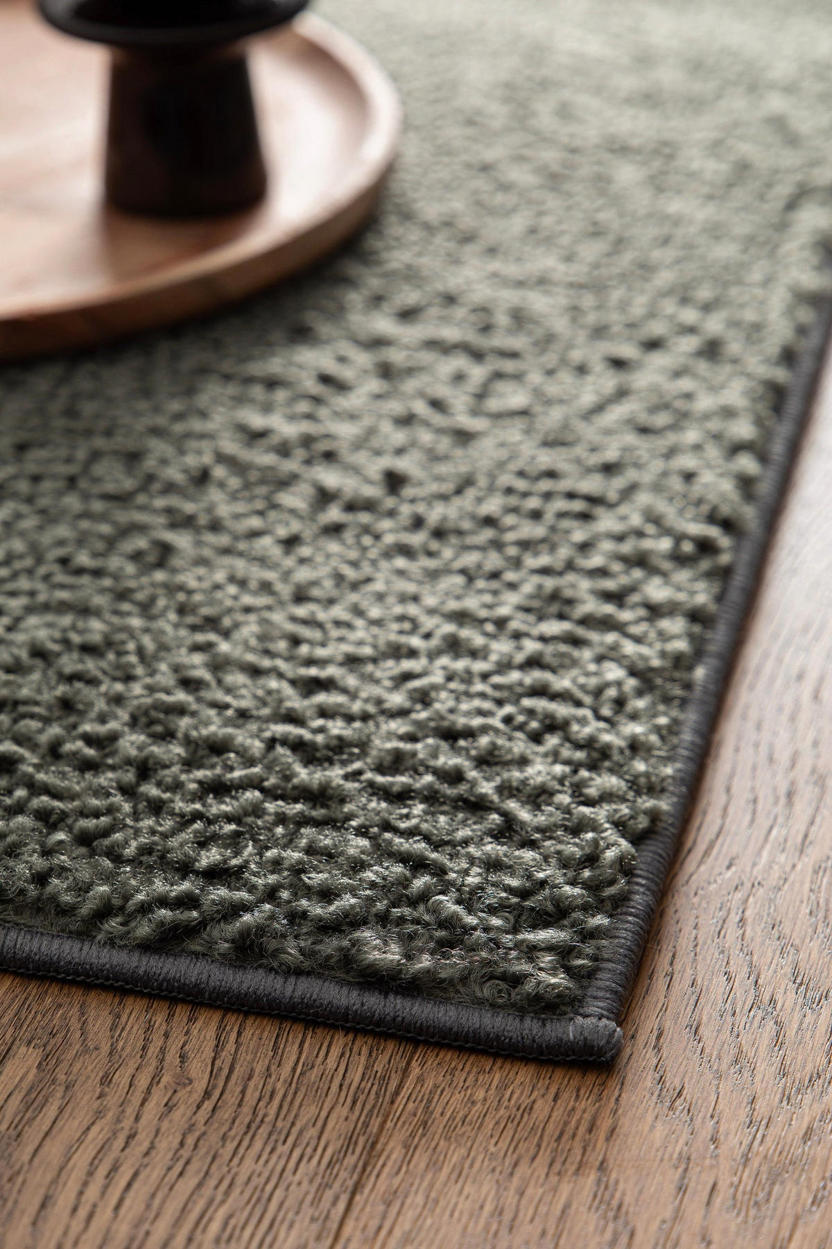 TEPPICH, Zeitgenössischer im Lammfell-Look grün - Grün, Textil (160/230cm) - AFK Living