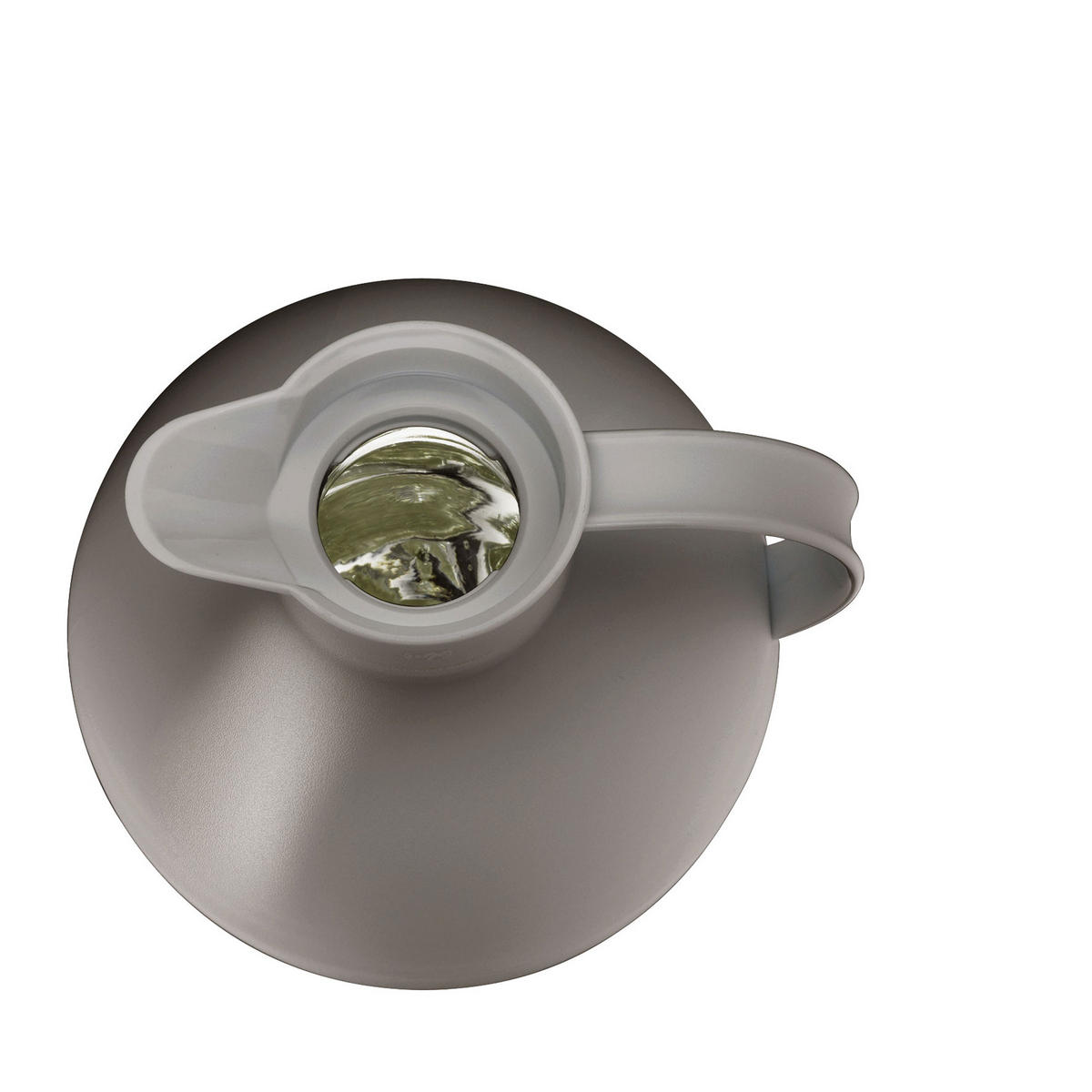 ISOLIERKANNE KUGEL, Kunststoff / Hartglaseinsatz, Desert Grey Mat, 0.94 L - Grau, Metall (0.94L) - Alfi