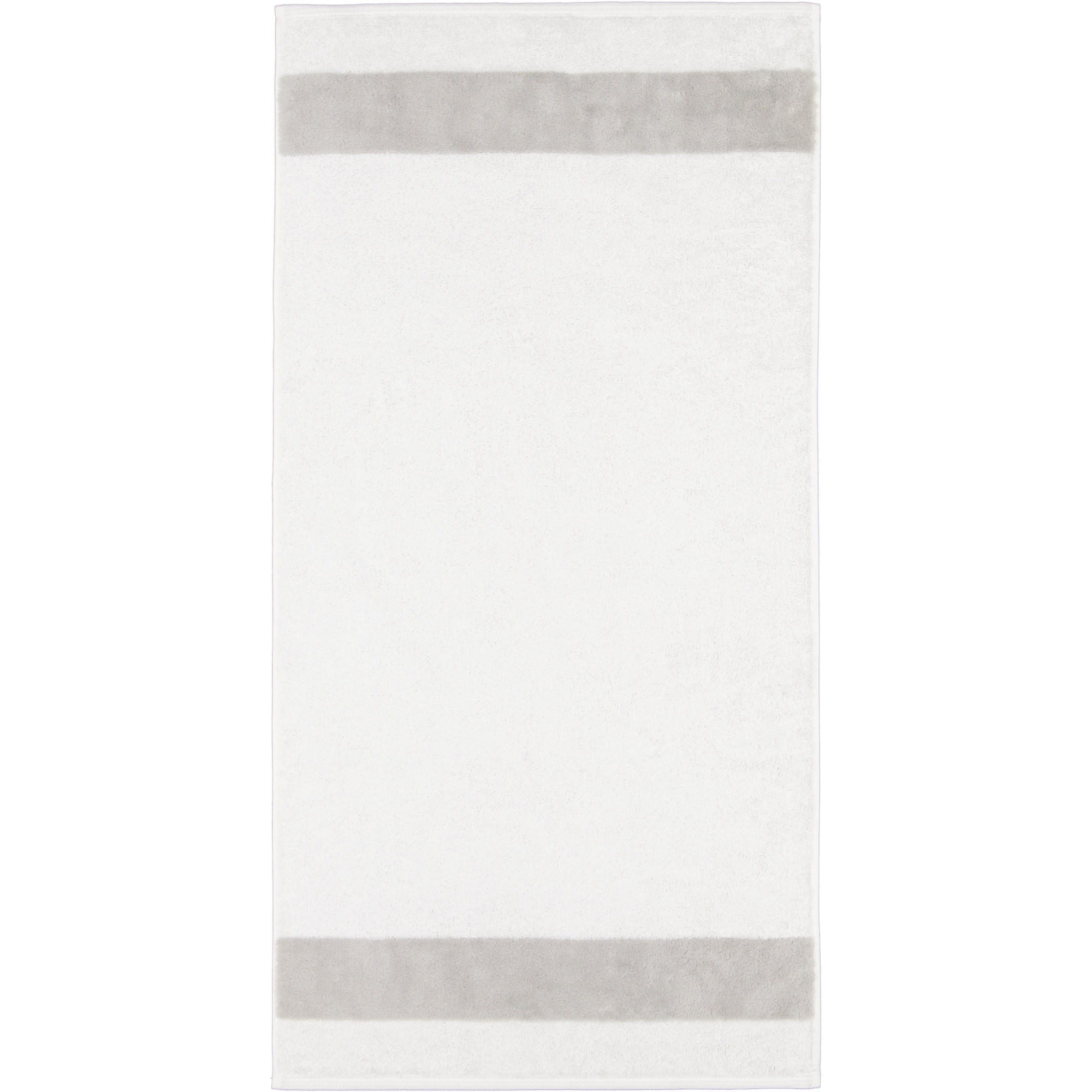 HANDTÜCHER LUXURY DOUBLE 2560 BRILLIANT WHITE - 76 - Weiß, Textil (50/100cm) - Zöllner