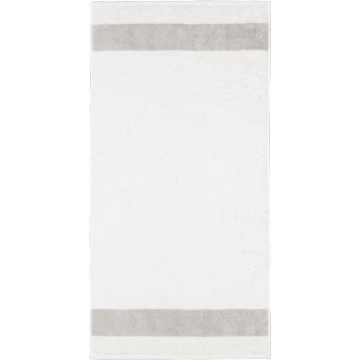 HANDTÜCHER LUXURY DOUBLE 2560 BRILLIANT WHITE - 76 - Weiß, Textil (50/100cm) - Zöllner