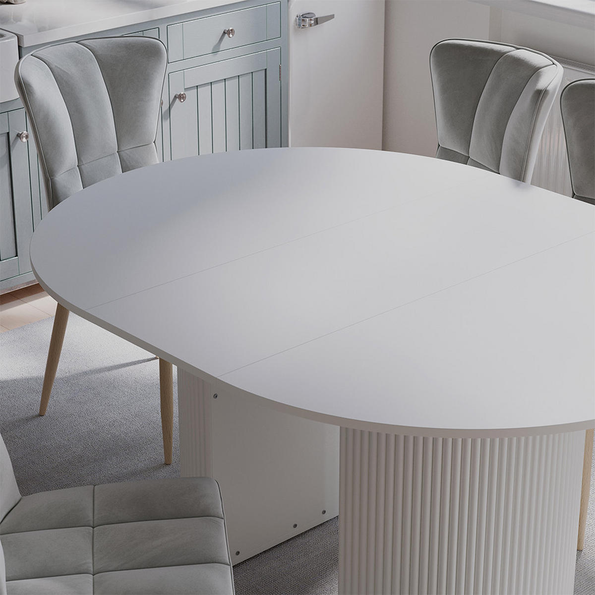 JÍDELNÍ STŮL Calero Bílá - bílá, kompozitní dřevo (60/120/76cm) - Vicco