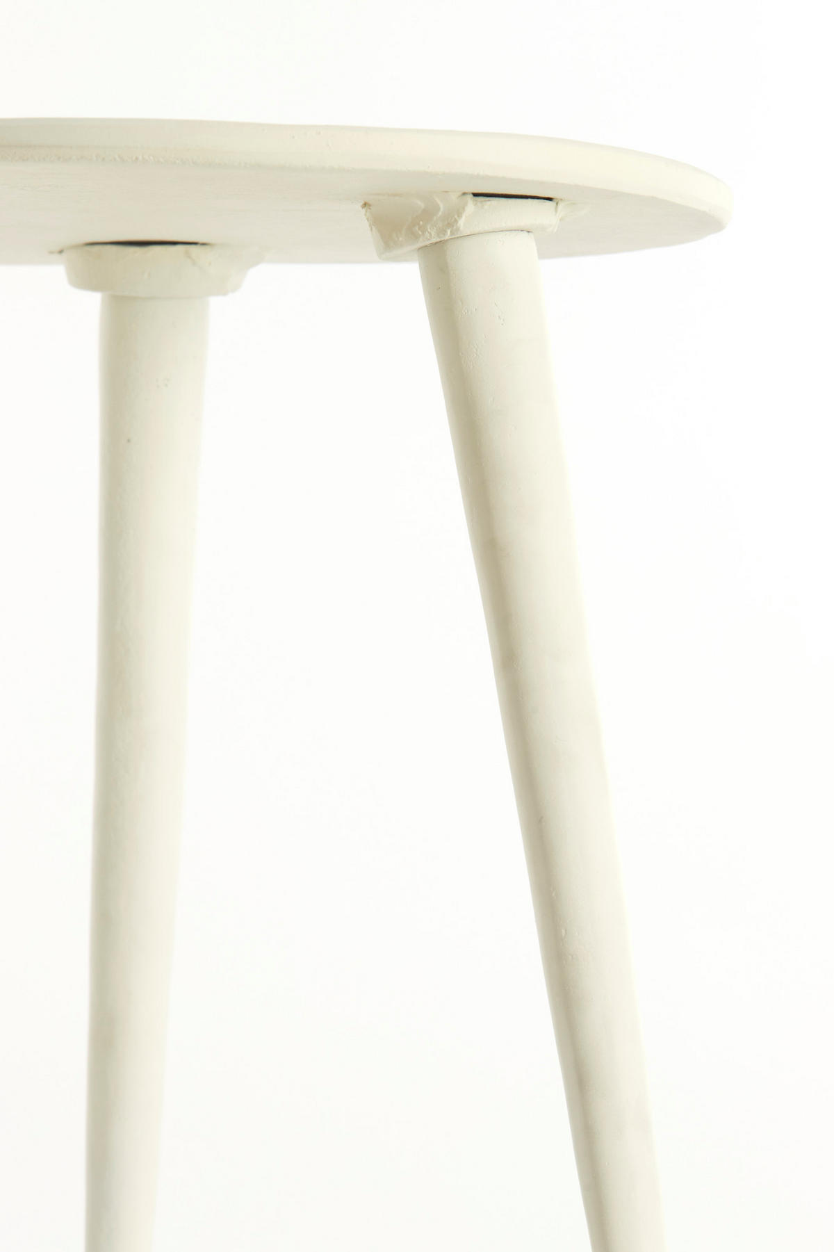 BEISTELLTISCH Babina Weiß Ø36/47 cm - Weiß, Metall (36/36/47cm) - Light & Living