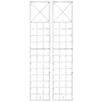 RANKGITTER Trifo - 2er Set antik weiß - Weiß, Metall (40/198/2cm) - TPFLiving
